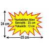 Market Raf Önü Yıldız İndirim Etiketi 24x35 cm. Raf Yıldız Etiketi 100 Adet
