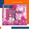 Metalik Fuşya Pembe Balon 5 Adet
