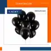Metalik Siyah Balon 5 Adet