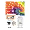 Multiofis 45x30 Mm Laser Etiket 5036
