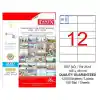 Tanex 105x48 Laser Etiket Tw-2612
