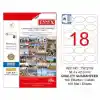 Tanex 58,4x42,3 Laser Etiket Tw-2118