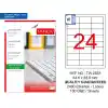Tanex 64,6x33,8 Laser Etiket Tw-2533