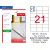 Tanex 70x42,43 Laser Etiket Tw-2124