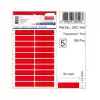 Tanex Ofc-109 Kırmızı 13x50 Mm Ofis Etiketi 5 Li