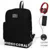 Yaygan 24101 Coral Hıgh Sırt Çantası Usb+aux