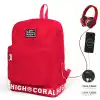 Yaygan 24103 Coral Hıgh Sırt Çantası Usb+aux