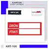 Yazılıp-Silinebilir Selefonlu Karton Raf Profil İçi Fiyat Etiketi 4x10 cm 100 Adet
