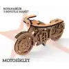 Yıldızlar Ahşap 3d Ahşap Boyanabilir Maket Motor Bym-09