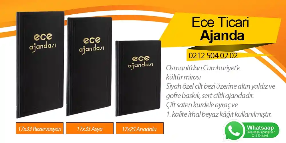 Ece Ajandası Modelleri Fiyatları