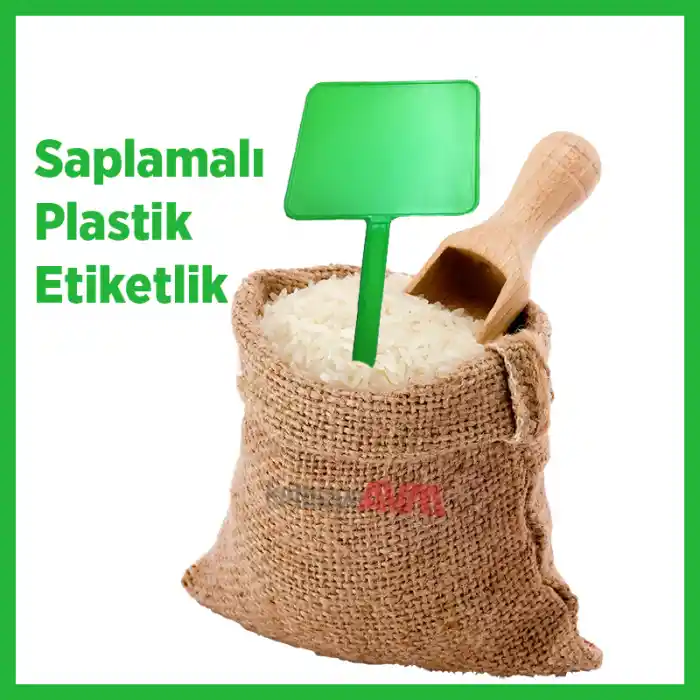 MT Açılı Saplanabilir Cepli Plastik Etiket 10 adet Yeşil