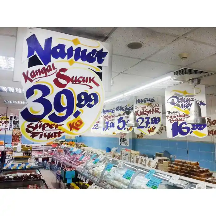 Market Afiş - Poster Yazı Mürekkebi Kırmızı 1.000 cc Alkol Bazlı Market Mürekkebi