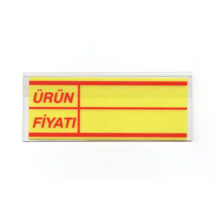 Pvc Arkası Yapışkanlı Raf Önü Fiyat Etiketliği + Silinebilir Fiyat Etiketi 50li Set