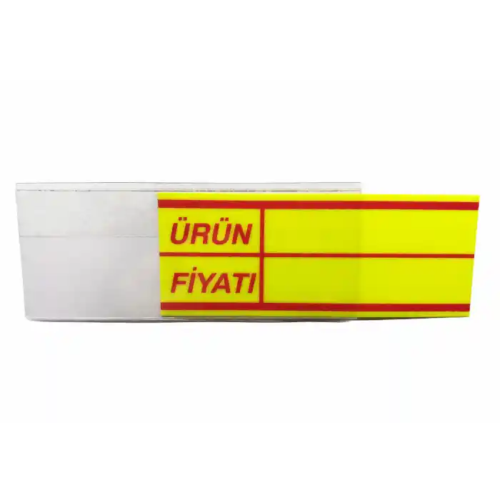 Pvc Arkası Yapışkanlı Raf Önü Fiyat Etiketliği + Silinebilir Fiyat Etiketi 50li Set