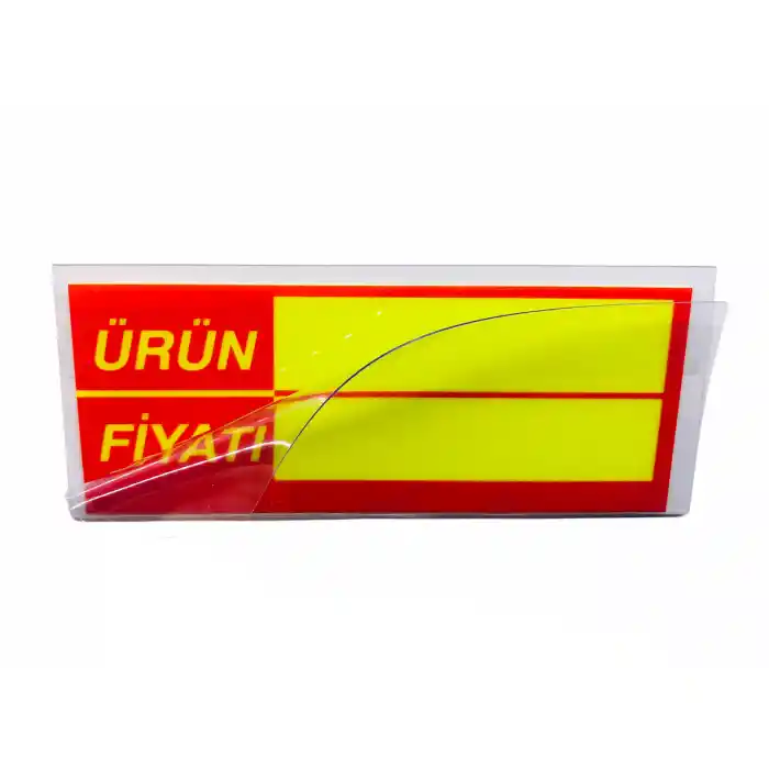 Pvc Arkası Yapışkanlı Raf Önü Fiyat Etiketliği + Silinebilir Fiyat Etiketi 50 li Set