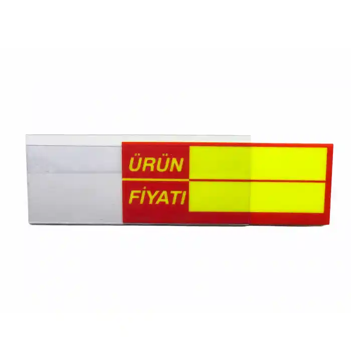 Pvc Arkası Yapışkanlı Raf Önü Fiyat Etiketliği + Silinebilir Fiyat Etiketi