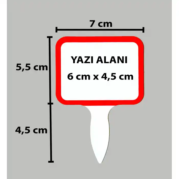 Silinebilir PVC Tatlıcı Baharat Kuruyemişci Mini Fiyat Etiketi 20 li Pk