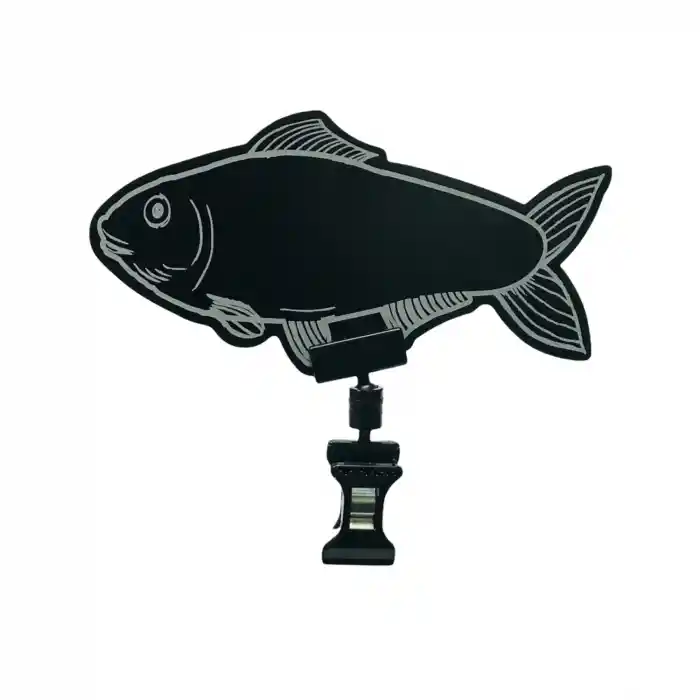 Balık Fiyat Etiketi Mandallı Siyah PVC Yaz-Sil 7,5x14 cm 10 Ad
