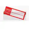 Pvc Arkası Yapışkanlı Raf Önü Fiyat Etiketliği + Silinebilir Raf Etiketi 50+50 Ad.Set