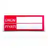 Pvc Arkası Yapışkanlı Raf Önü Fiyat Etiketliği + Silinebilir Raf Etiketi 50+50 Ad.Set