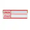 Pvc Arkası Yapışkanlı Raf Önü Fiyat Etiketliği + Silinebilir Raf Etiketi 50li Set