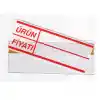 Pvc Arkası Yapışkanlı Raf Önü Fiyat Etiketliği + Silinebilir Raf Etiketi 50li Set