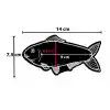 Balık Fiyat Etiketi Mandallı Siyah PVC Yaz-Sil 7,5x14 cm 10 Ad