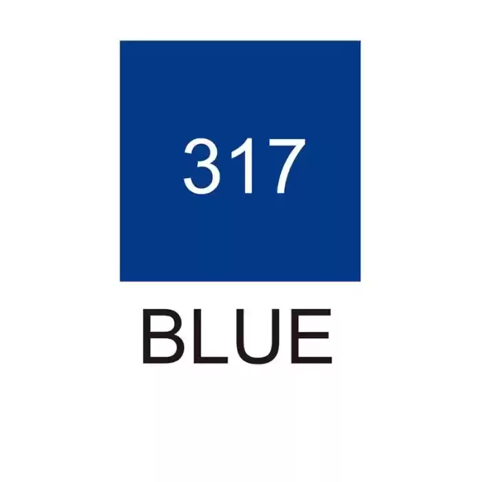 Zig 317 Blue Kurecolor Rütuş Kalemi (çift Uçlu) Kc-3000