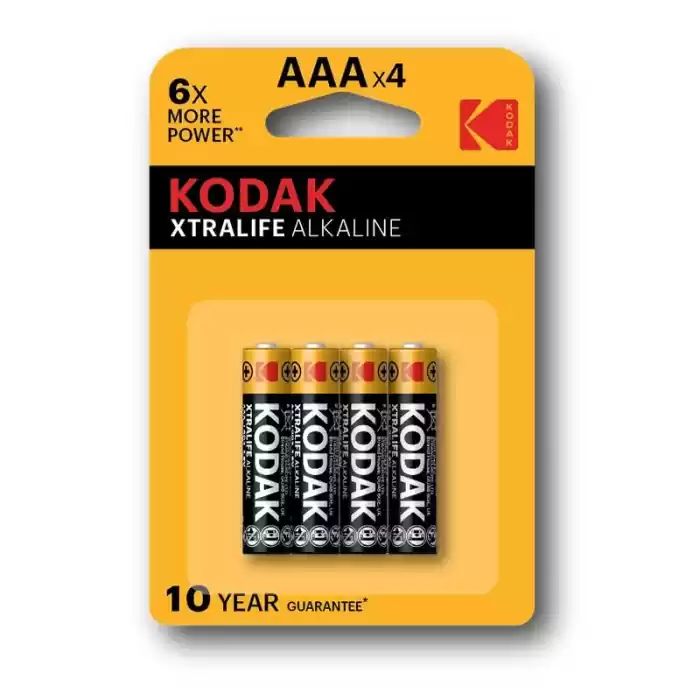 Kodak Aaa İnce Pil Xtralıfe Alkalin 4 Lü Blister  281378