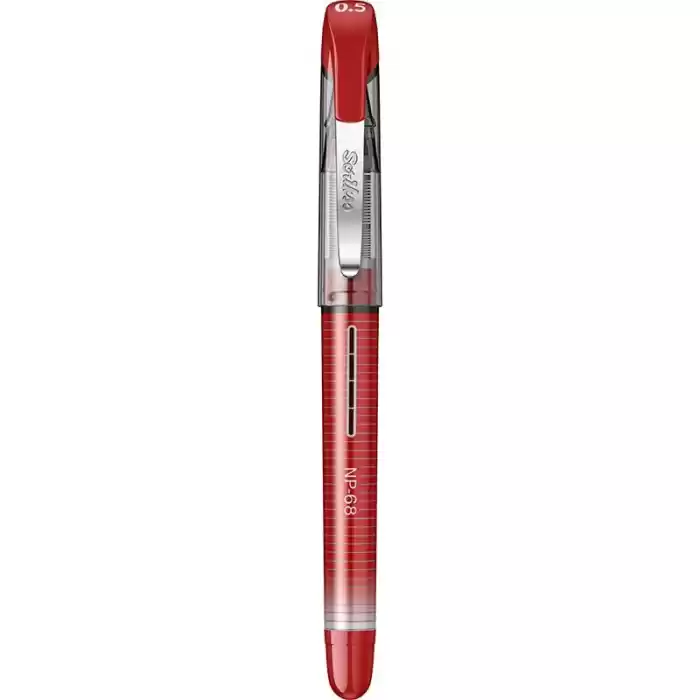 Scrikss Np-68 Needle Pen 0.5 Kırmızı İğne Uçlu Roller Kalem
