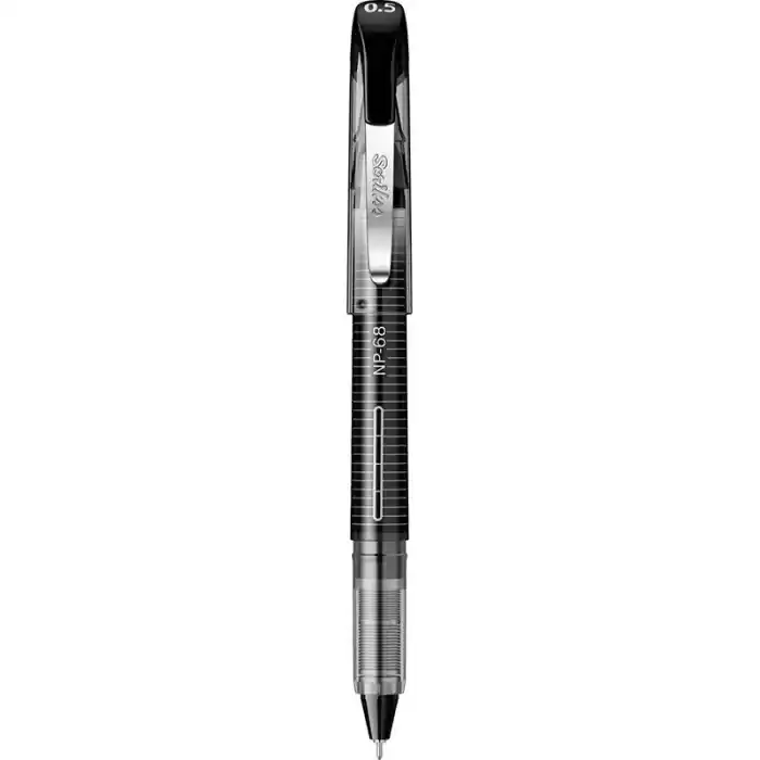 Scrikss Np-68 Needle Pen 0.5 Siyah İğne Uçlu Roller Kalem
