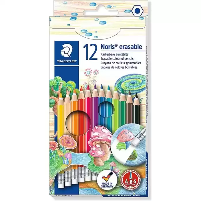 Staedtler Norıs 12 Renk Sil.bilir Kuru Boya 50nc12