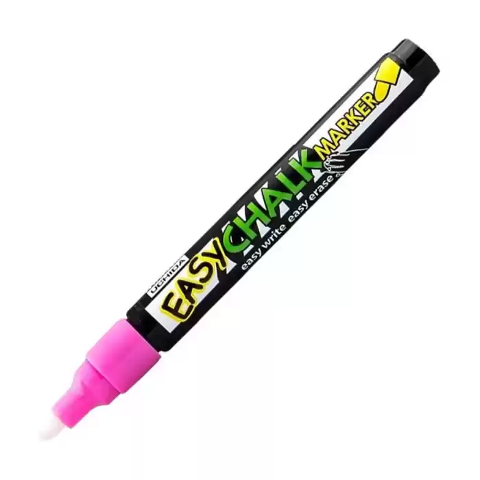 Kırtasiyeavm Marvy Fosforlu Pembe Sıvı Tebeşir Kalemi Easy Chalk Marker 1 Adet