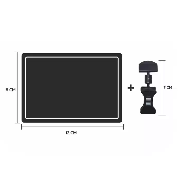 MT Siyah PVC Yazılıp Silinebilen Fiyat Etiketi ve Mini Mandal Etiket Tutucu 10 lu Set 1006