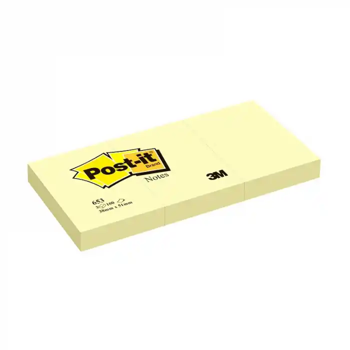 3M 653 38X51 POSTİT 3 LÜ AMBALAJ