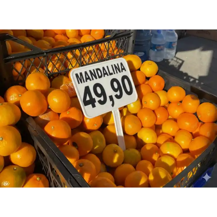 MT Pazarcı Fiyat Etiketi Beyaz B.boy 10 Adet