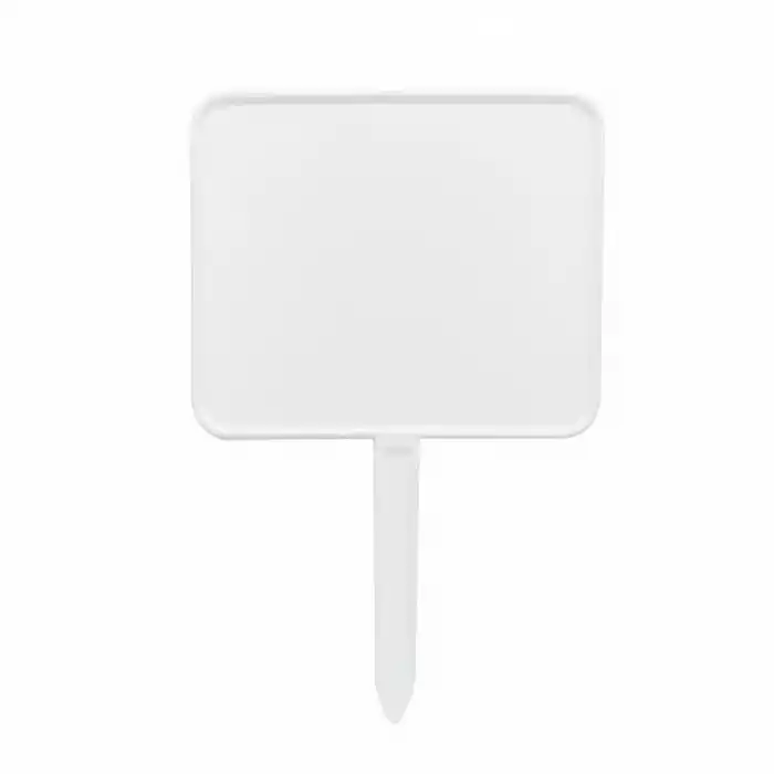 Açılı Saplamalı Plastik Etiket Küçük Boy 10 Ad.Beyaz