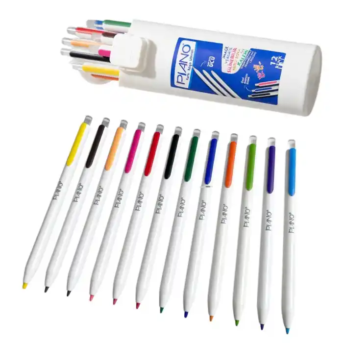 PİANO 605447 IMAGE VERSATİL SİLİNEBİLİR KURUBOYA KALEMİ 12 RENK