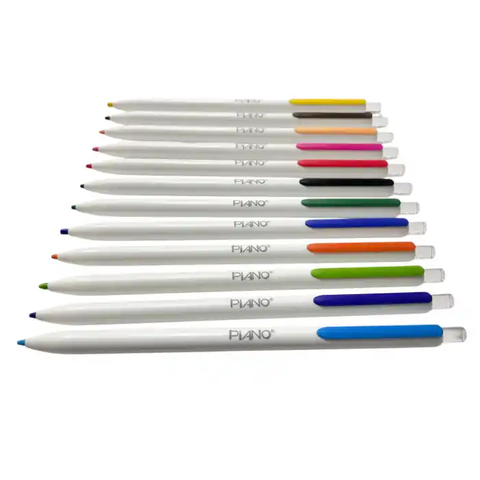 PİANO 605447 IMAGE VERSATİL SİLİNEBİLİR KURUBOYA KALEMİ 12 RENK