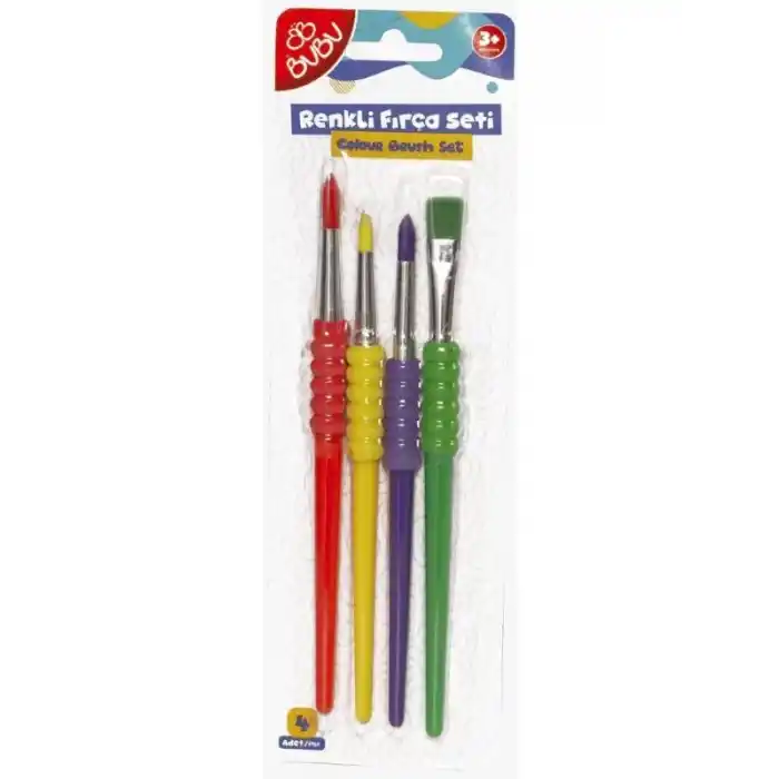 BU-BU FR0006 RENKLİ 4 LÜ FIRÇA