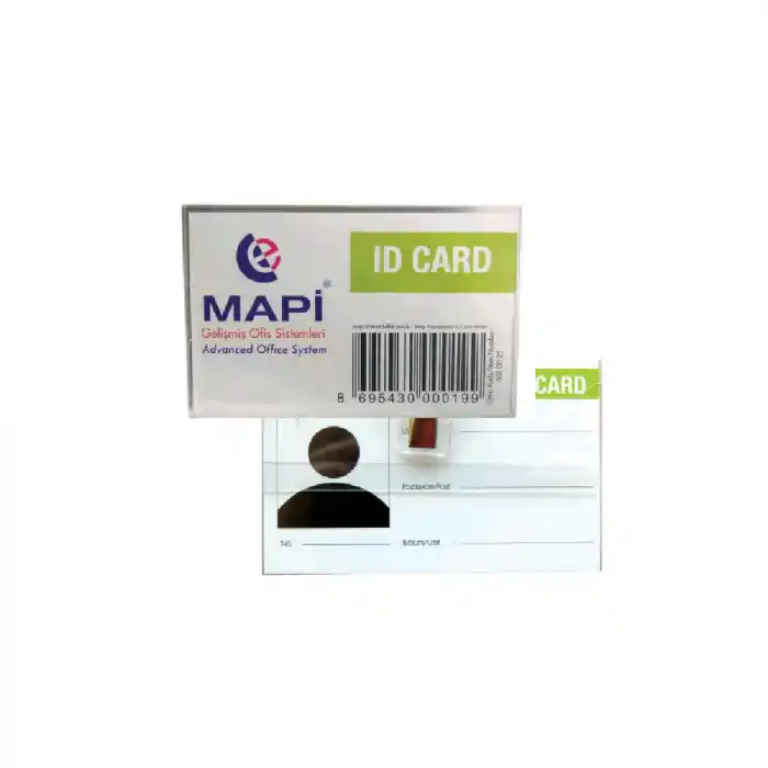 MAPİ PVC KLİPSLİ YATAY KOKART 50 Lİ PAKET