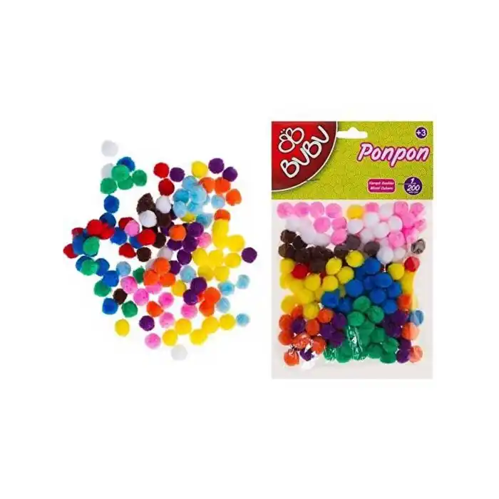 BU-BU PONPON 1 CM 200 LÜ KARMA BUBU00108