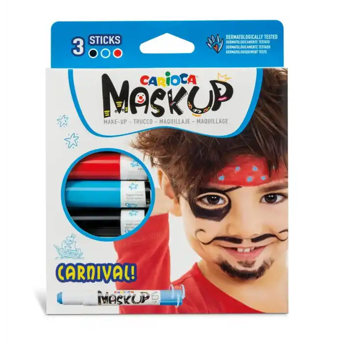CARIOCA YÜZ BOYASI 3 RENK 6 GR KARNAVAL 43050