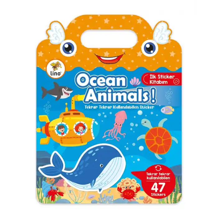 LINO TEKRAR KULLANILABİLİR İLK STİCKER KİTABIM OCEAN ANIMALS LS-502