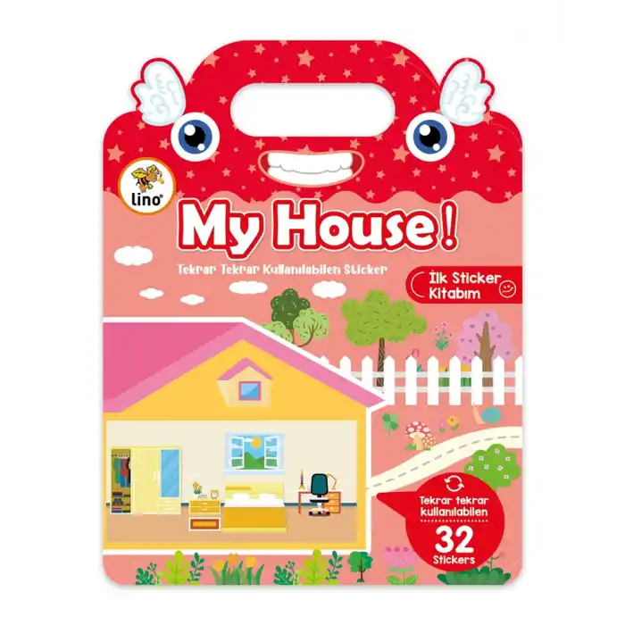 LINO TEKRAR KULLANILABİLİR İLK STİCKER KİTABIM MY HOUSE LS-503