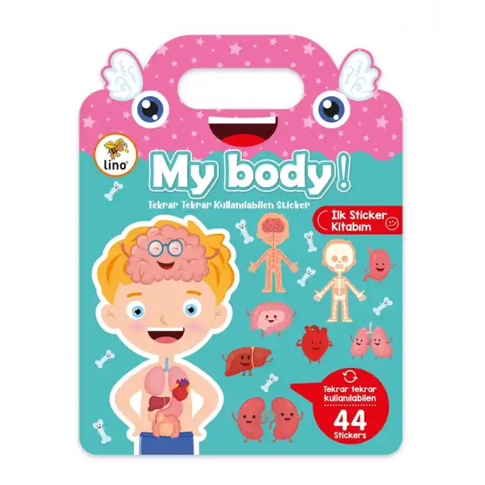 LINO TEKRAR KULLANILABİLİR İLK STİCKER KİTABIM MY BODY LS-500