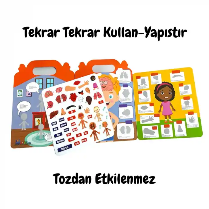 LINO TEKRAR KULLANILABİLİR İLK STİCKER KİTABIM MY BODY LS-500