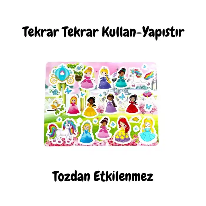 LINO LS-301 TEKRAR TEKRAR KULLANILABİLİR STICKER PRINCESS GARDEN