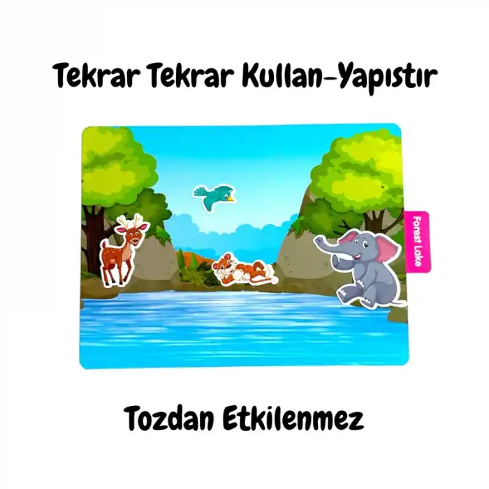 LINO LS-302 TEKRAR TEKRAR KULLANILABİLİR STICKER ANIMAL PARADISE