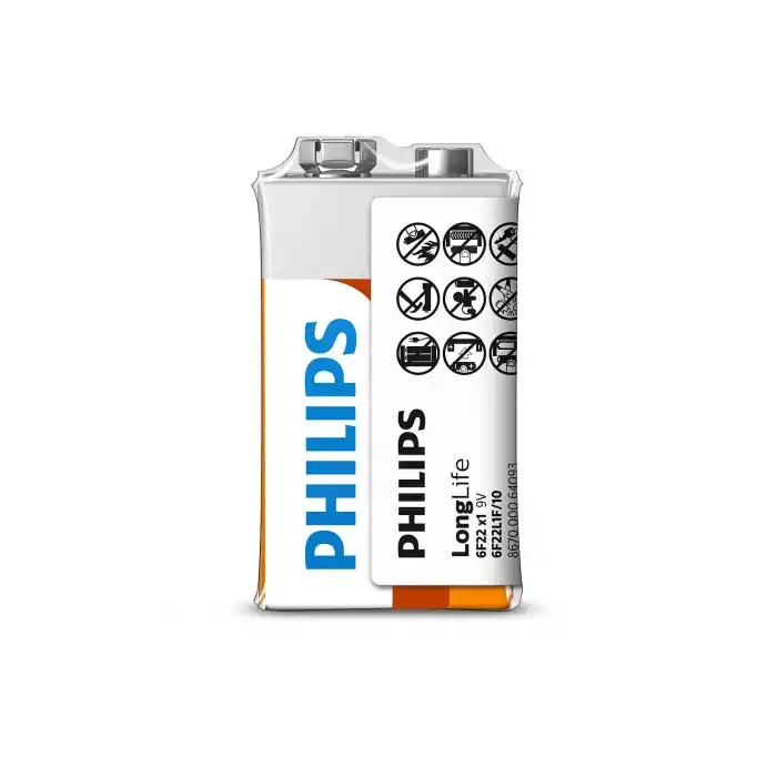 PHILIPS 6F22L1F LONGLİFE 9V PİL